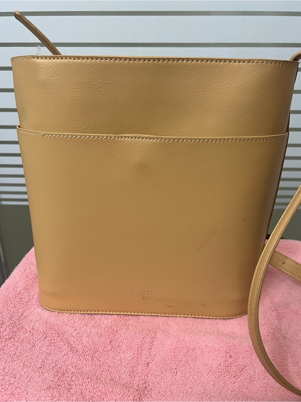 Vegan Leather Pixie Mood Tan Crossbody Purse
